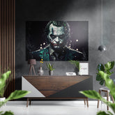 Joker Brushed Aluminum Dibond Wall Art.